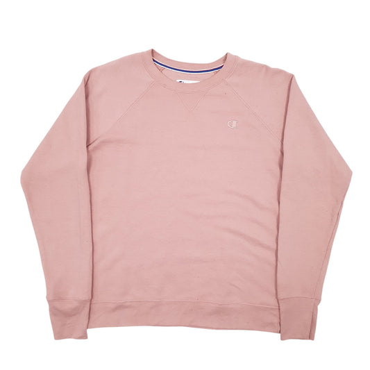 Womens Pink Champion Crewneck Jumper