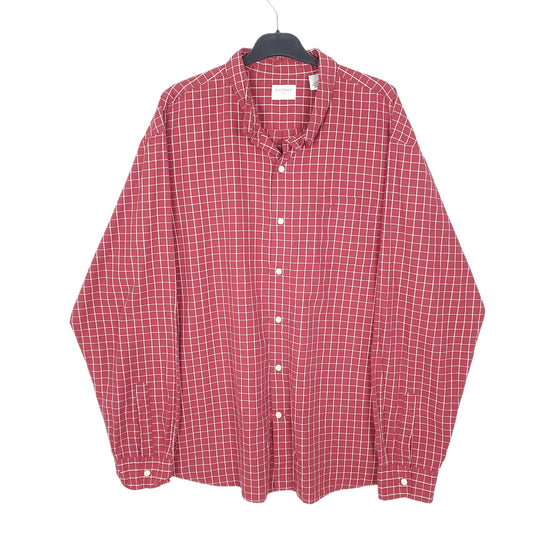 Mens Red Dockers Long Sleeve Shirt