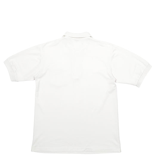 Mens White Lacoste Short Sleeve Polo Shirt