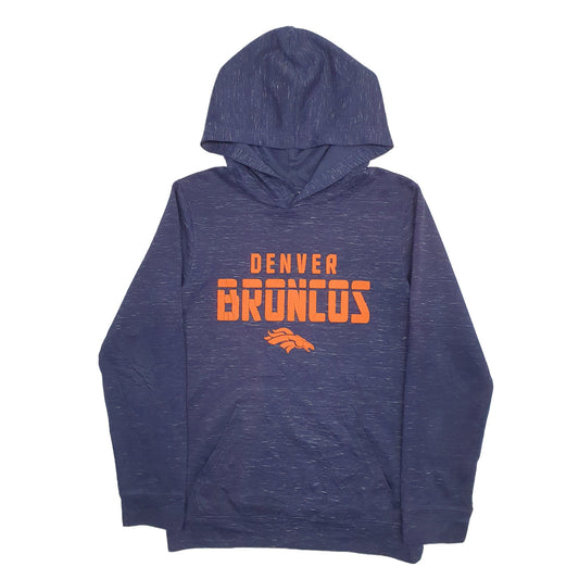 Mens Navy NFL Football Denver Broncos Hoodie Jumper