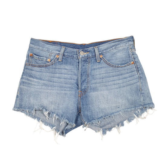 Womens Blue Levis 501 Jorts Hot Pants Denim Shorts