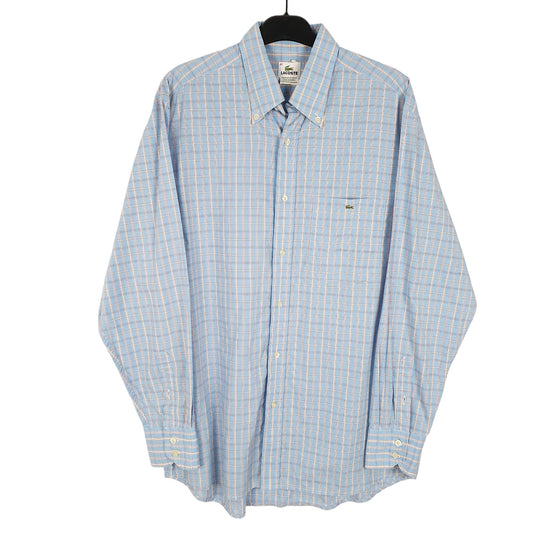Mens Blue Lacoste Long Sleeve Shirt