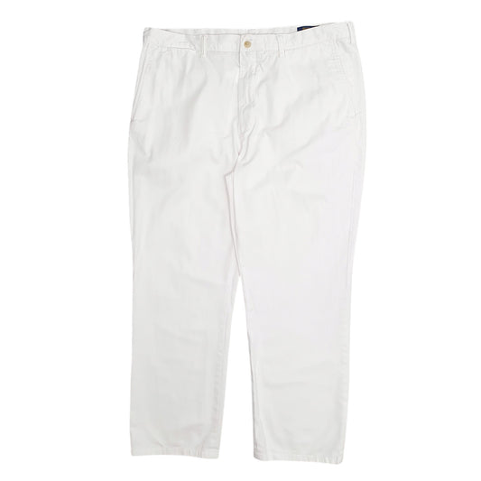 Mens White Polo Ralph Lauren Classic Fit Chino Trousers