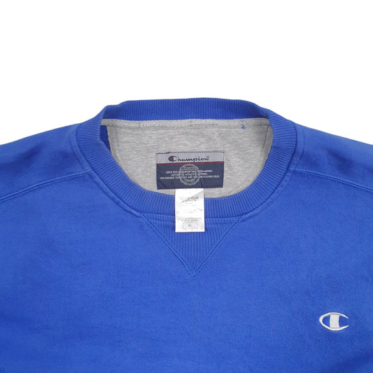 Mens Blue Champion Crewneck Jumper