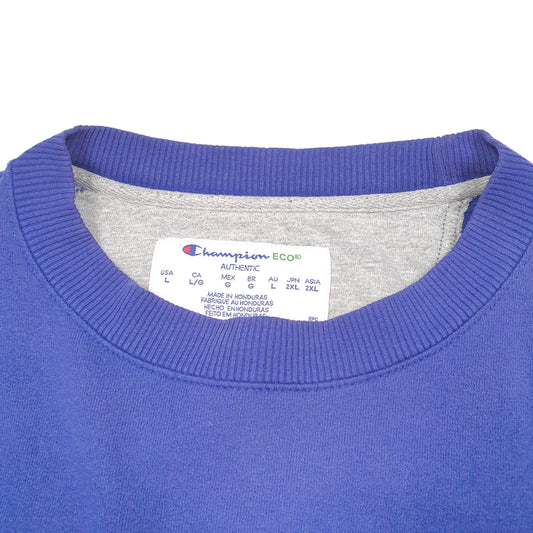 Mens Blue Champion Crewneck Jumper