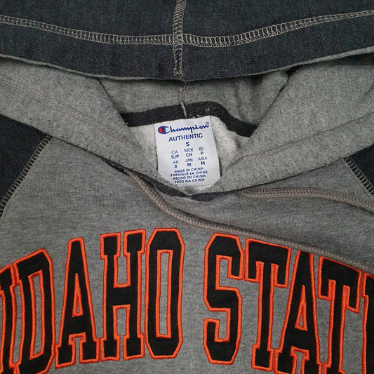 Mens Grey Champion Idaho State Hoodie Jumper
