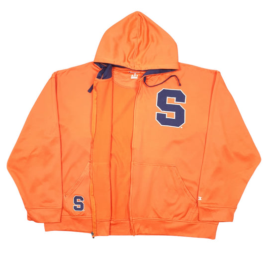 Mens Orange Champion Hoodie S Letterman Active Full Zip Jumper