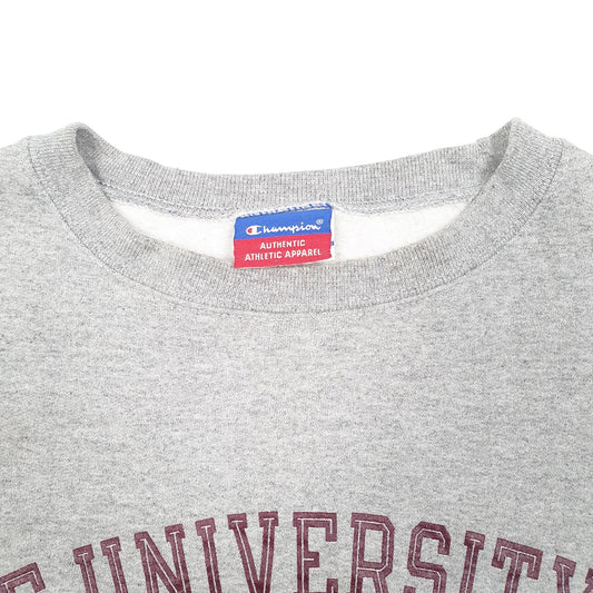 Mens Grey Champion University of Chicago USA Crewneck Jumper