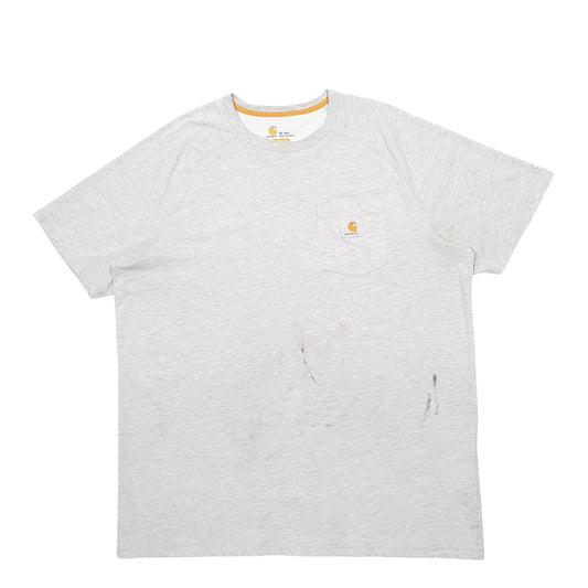 Mens Grey Carhartt Short Sleeve T Shirt