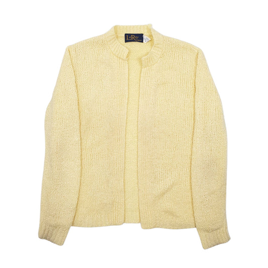 Womens Yellow Le Roy Vintage Knitwear Cardigan Jumper