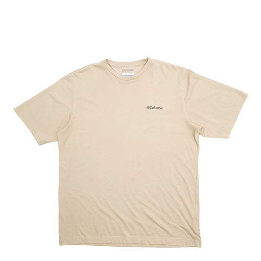 Mens Beige Columbia Sportswear Short Sleeve T Shirt