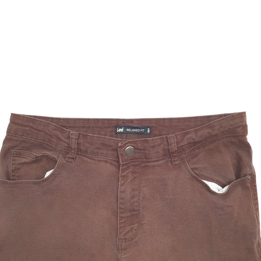 Womens Brown Lee Stretch Fit Relaxed JeansW30 L27