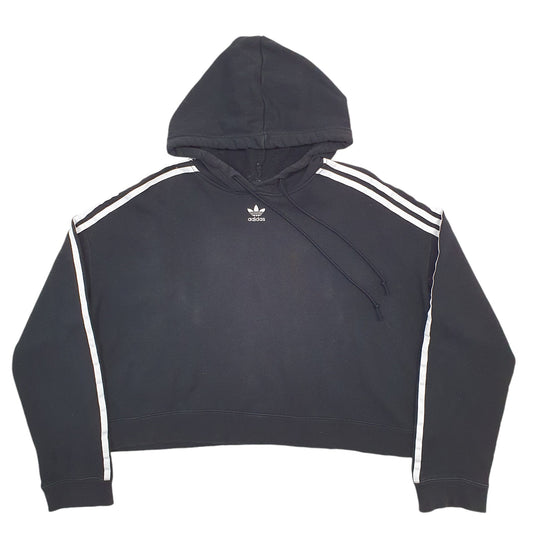 Womens Black Adidas Hoodie Jumper