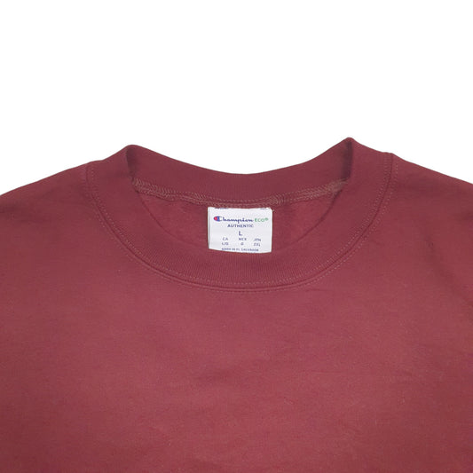 Mens Burgundy Champion Crewneck Jumper