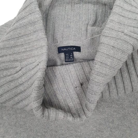 Womens Grey Nautica Shoal Neck Jumper