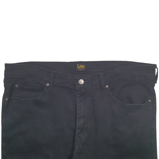Mens Black Lee Casual JeansW38 L28