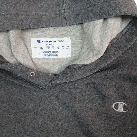 Mens Grey Champion Hoodie Jumper