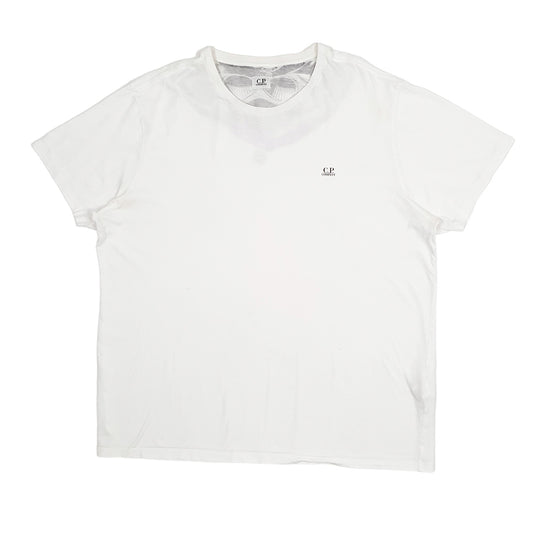 Mens White CP Company Goggles Short Sleeve T Shirt