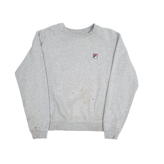 Womens Grey Fila Crewneck Jumper