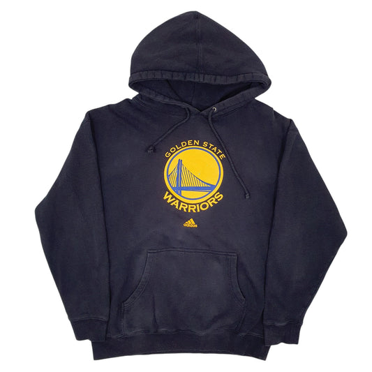 Mens Navy Adidas Golden State Warriors Hoodie Jumper