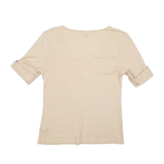 Womens Peach Lauren Ralph Lauren Blouse Short Sleeve T Shirt