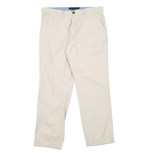Mens Cream Tommy Hilfiger Chino Trousers