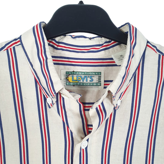 Mens Cream Levis International Collection Short Sleeve Shirt