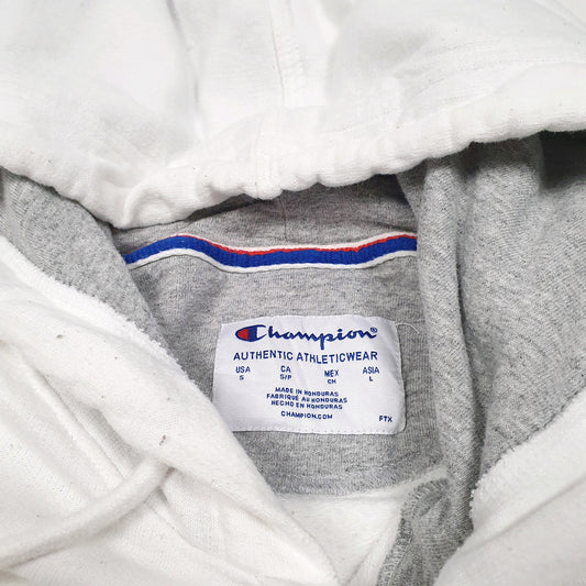 Mens White Champion Hoodie Jumper