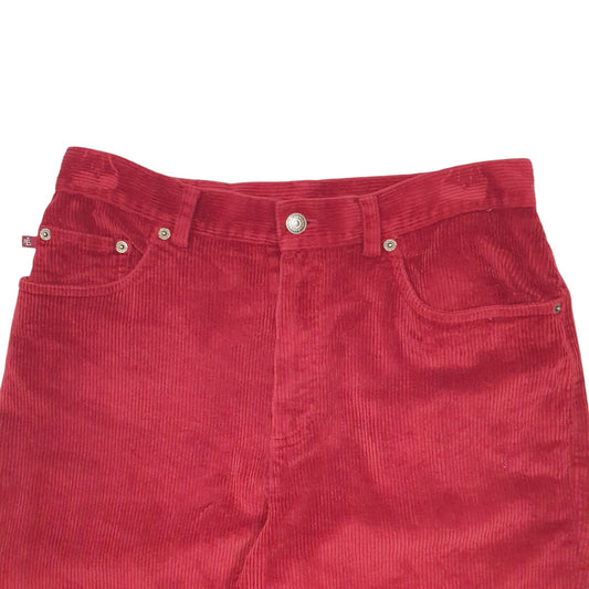 Womens Burgundy Ralph Lauren Corduroy Trousers