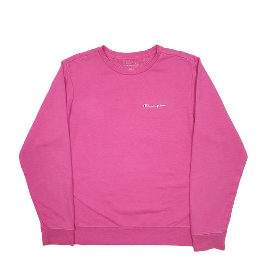 Womens Pink Champion Crewneck Jumper