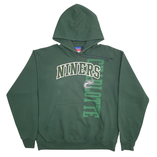 Mens Green Champion Charlotte Niners NFL Football Hoodie Jumper