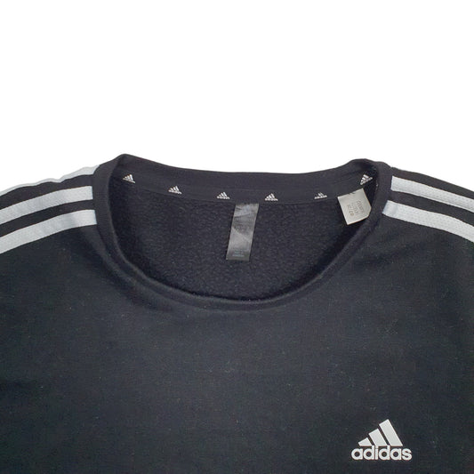 Womens Black Adidas Crewneck Jumper