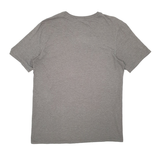 Mens Grey Nike Big Swoosh Short Sleeve T Shirt