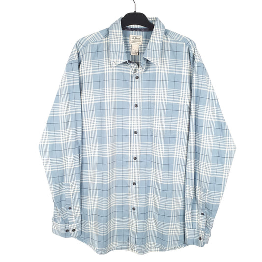 Mens Blue L.L.Bean Long Sleeve Shirt