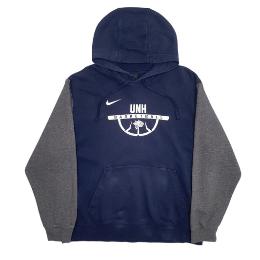 Mens Navy Nike UNH Basketball Hoodie Jumper