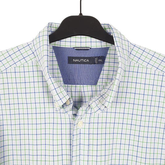 Mens Blue Nautica Long Sleeve Shirt