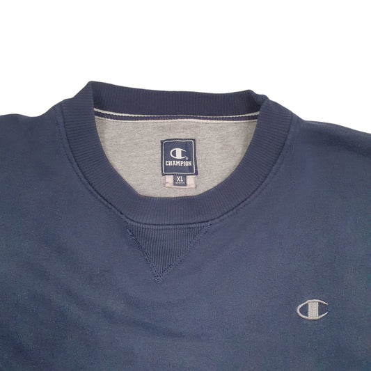 Mens Navy Champion Crewneck Jumper