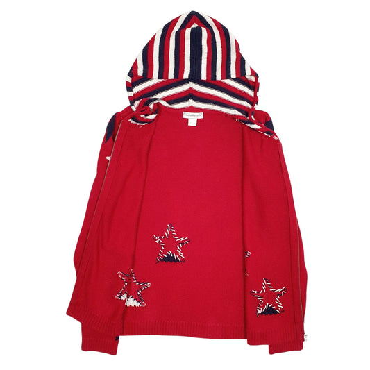 Womens Red Christopher Banks Knitwear Full Zip Jumper