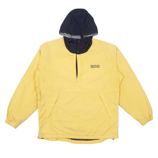 Mens Yellow Nautica Vintage Spellout Coat