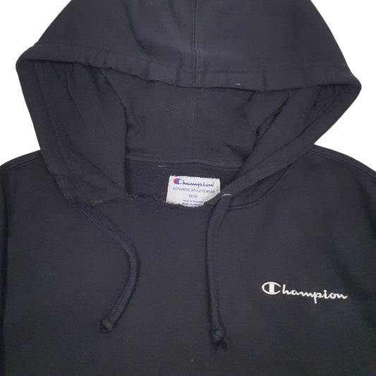 Mens Black Champion Hoodie Jumper