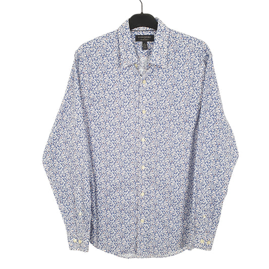 Mens White Banana Republic Floral Flowers Long Sleeve Shirt