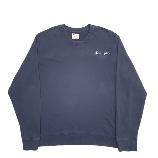 Mens Navy Champion Crewneck Jumper