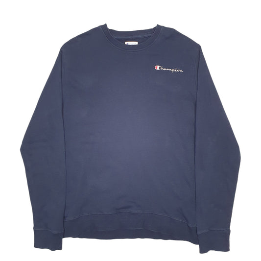 Mens Navy Champion Crewneck Jumper
