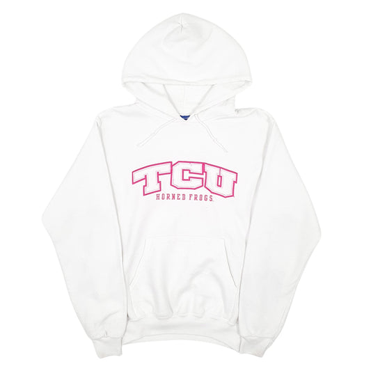 Womens White Champion TCU Horned Frogs Hoodie Jumper