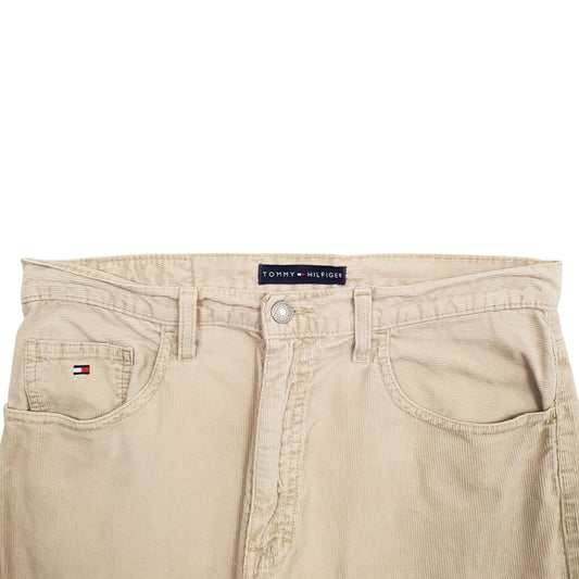 Mens Beige Tommy Hilfiger Corduroy Trousers