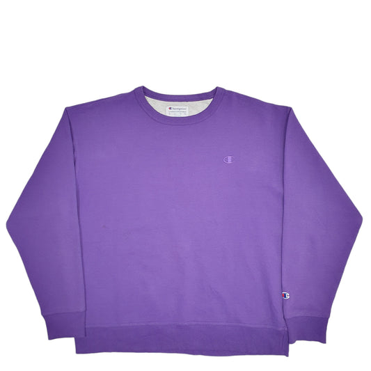 Mens Purple Champion Hoodie Jumper