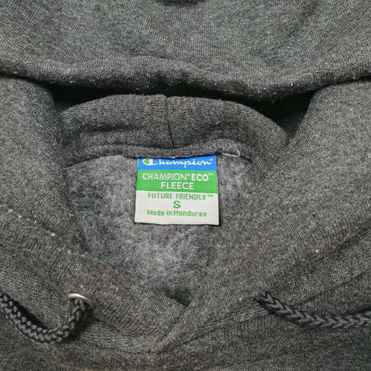 Mens Grey Champion Boston College USA Spellout Hoodie Jumper