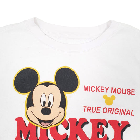 Mens White Disney Crewneck Jumper