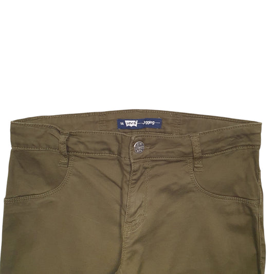 Womens Khaki Levis Stretch Fit Chino Trousers