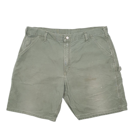 Mens Khaki Carhartt Workwear B144 Carpenter Shorts